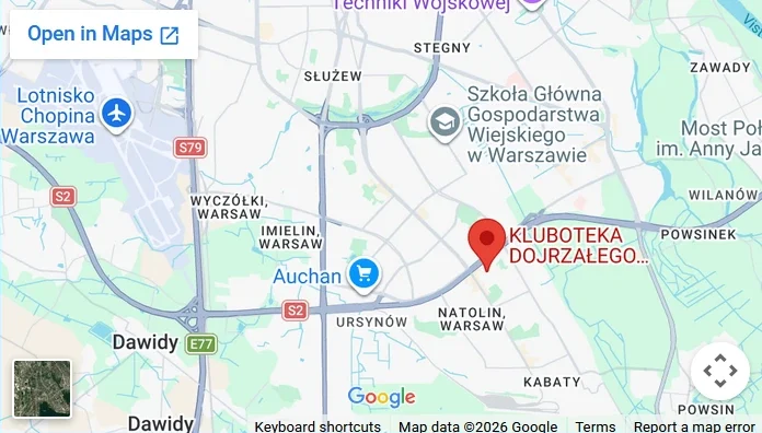 Kluboteka na mapie